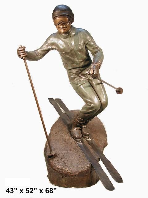 Bronze Skier Bronze Skier